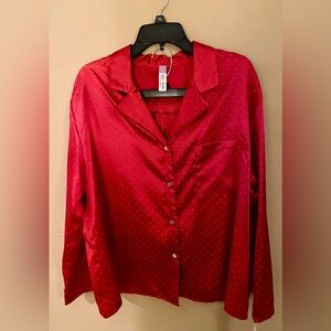 Lilac & London Red Satin Pajamas